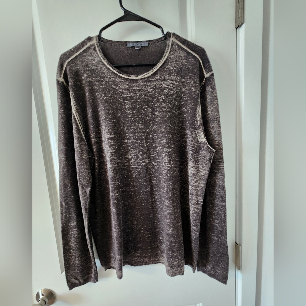 John Varvatos 70% silk and 30% cashmere sweater